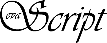 Eva Script Logo